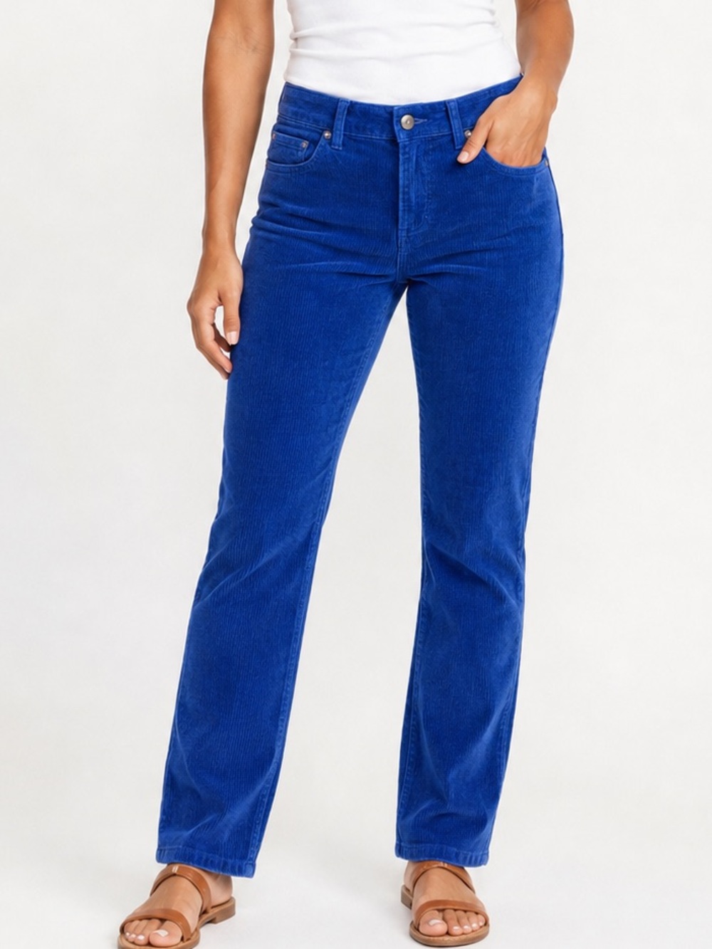 Patagonia Women's Fitted Corduroy Pants size 29 bright royal blue